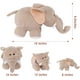 thumbnail image 4 of Elefantes de peluche (marrón claro, 16 pulgadas) Elefantes suaves de peluche Figuras Juguetes de peluche para bebés Regalos para niños, 4 of 4