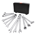 thumbnail image 1 of Llave Inglesa Combinada Tipo Matraca Ajustable Goxawee 12 pzs, Plata, 1 of 5