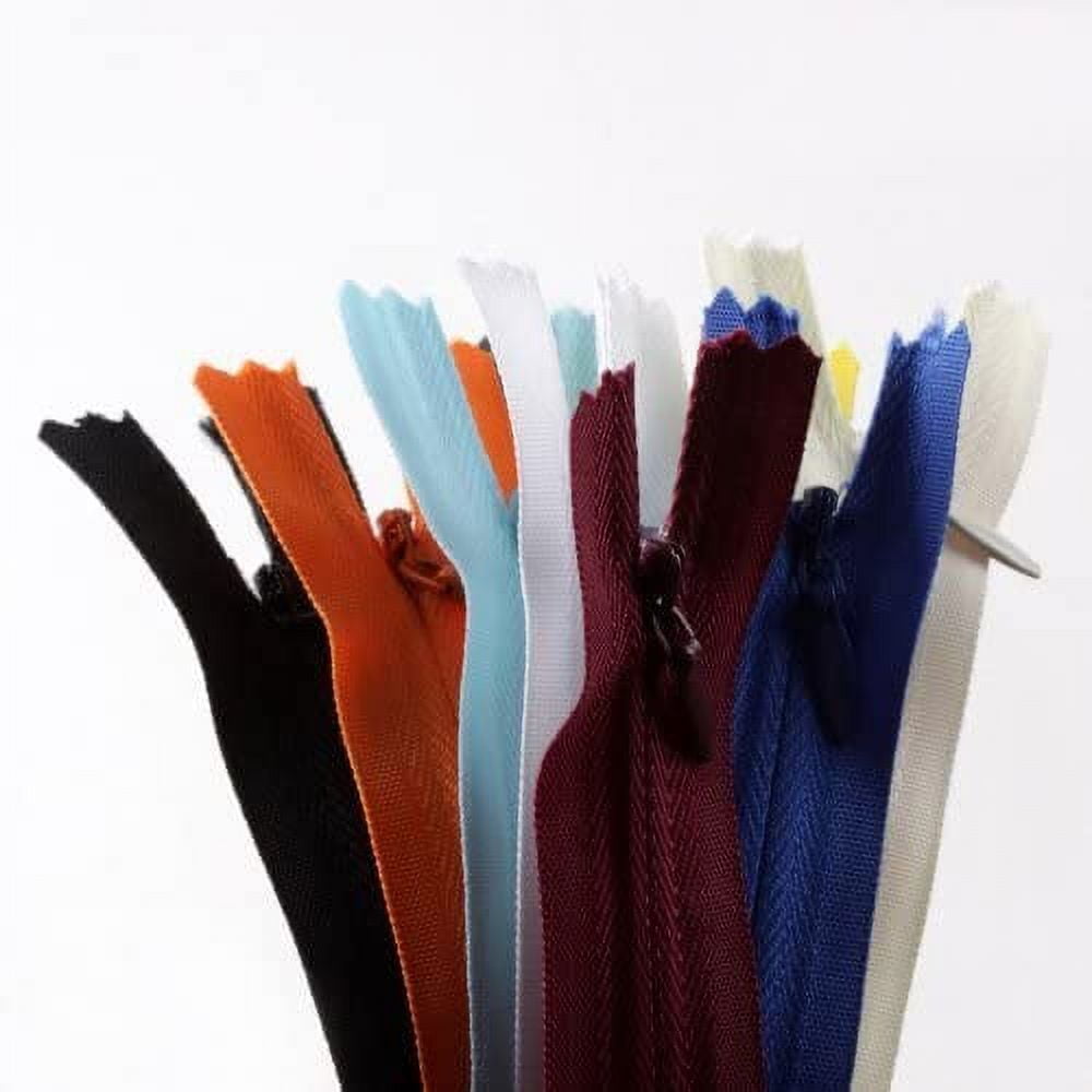 5 X 20pcs 9 Inch Assorted Color Invisible Zippers Closed Clothes Sewing Craft