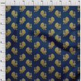 thumbnail image 3 of oneOone Cotton Cambric Fabric Peacock Block Print Sewing Fabric BTY 56 Inch Wide, 3 of 4