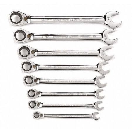 UPC: 0082171095337 | Wrench Set Reversible 8 Piece SAE
