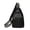 Black Rivets, variant on Sling Bag for Women Crossbody, Leather Cross Body Fanny Packs for Women, Trendy Chest Bag for Travel and Daily Use