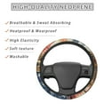 thumbnail image 4 of Kuiaobaty Watercolor Bear American Flag Pattern Steering Wheel Cover Comfortable Auto Steering Wheel Protector with a Diameter of 15" Car Interior Accessories for Car SUV Van Truck, 4 of 6