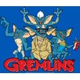 thumbnail image 2 of Gremlins Monsters & Logo Men's Blue Crew Neck Short Sleeve Tee-XS, 2 of 6