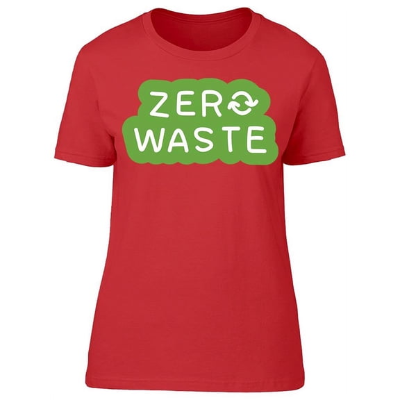 Zero Waste Green Recycling Sign T-Shirt Women -Image by Shutterstock, Female Medium