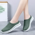 thumbnail image 5 of Gvdentm Arch Support Tennis Shoes for Women Lace Up Travel Soft Sole Flat Comfortable Shoes Outdoor Solid Shoes Women(Green,7), 5 of 9