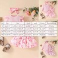 thumbnail image 3 of CAUYDY Little Baby Girl Clothing Newborn Ruffle Sleeve Romper Cute Sets 0 3 6 9 12 18 Months Toddler Photography Outfits Kids Suit Shower Christmas Gift Pink Sizes 3-6 Months, 3 of 5