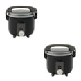thumbnail image 1 of Ounissouiy Mini olla arrocera, muebles de cocina encantadores creativos, accesorio de cocina realista para el hogar, escuela, guardería, niños, padres, Negro 2piezas Ounissouiy CBP203681, 1 of 5