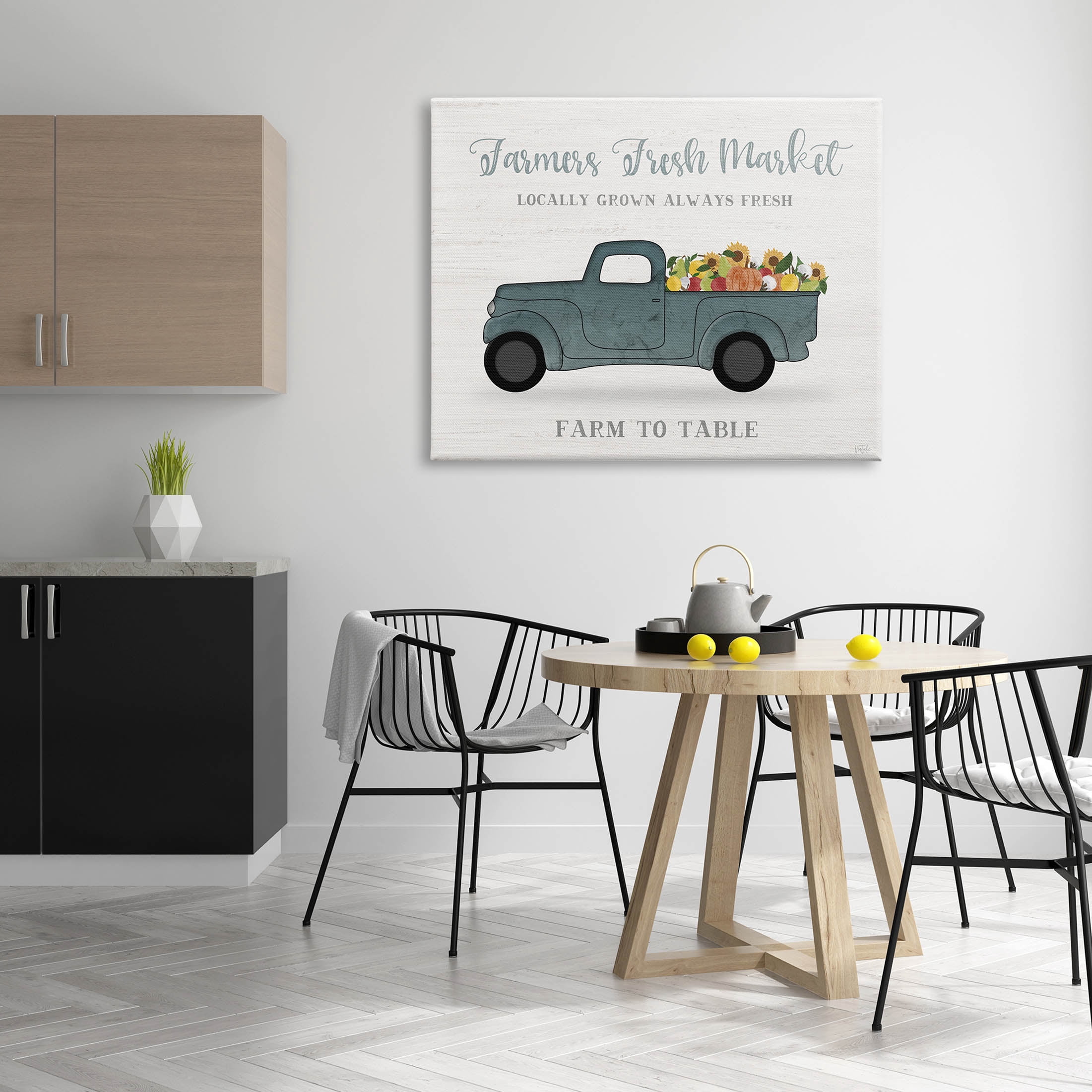 Stupell Industries Farmers Fresh Market Truck Graphic Art Gallery Wrapped Canvas Print Wall Art, Design by Natalie Carpentieri