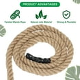 thumbnail image 3 of 1-1/4" x 50' Natural Jute String Twine Twisted Manila Rope Burlap Rope, 3 of 7