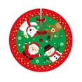 thumbnail image 2 of POINTERTECK Nice-looking Tree Skirt  Flannel Decorative Christmas Exquisite Tree Pad for Festival Style 10 One Size, 2 of 13