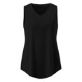thumbnail image 5 of Women's Casual Solid Color T-Shirt Comfortable Fit Stretchable Soft Fabric Breathable Tank Top for Everyday Wear, 5 of 5