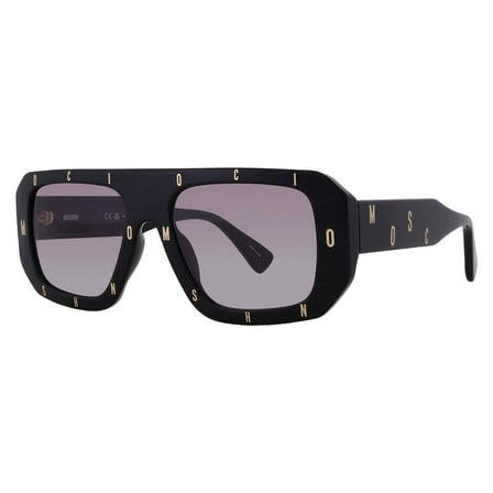Moschino MOS129/S 0807/9O Women's Black Browline Frame Sunglasses