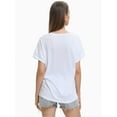 thumbnail image 3 of Women's Short Sleeve V-Neck T-Shirt - Casual Summer Tee Top - Soft Lightweight Fit - Cute Basic Tops, 3 of 6