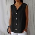 thumbnail image 2 of TAGOLD Womens Round-Neck Tank Top Solid Color Neck Loose Casual Summer Tank Top, 2 of 5