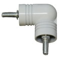 thumbnail image 3 of Urbanest Hinged Elbow Connector for Corner Rod, Glossy White, 7/8", 3 of 5