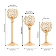 thumbnail image 2 of Miumaeov 12 Pack Crystal Candle Holders Gold Candle Holders Decorative 10/8/6 Inch Tall Crystal Decorative Candle Stand Centerpiece for Table Wedding Dinning Party Table Centerpieces Decoration, 2 of 14