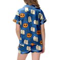 thumbnail image 4 of Leey-World Halloween Pajamas for Toddlers Girls Halloween Pajamas - Kids 2 Piece Girl's PJ Set for Holiday - Short Sleeve Shirt & Shorts, 4 of 5