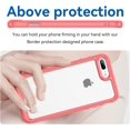 thumbnail image 2 of Case for iPhone 7 Plus 8 Plus Case Slim Dropproof [Defend from Drop/Scratch/Slip/Fingerprint] Clear Acrylic Hard Back Soft TPU Bumper Hybrid Phone Cover for iPhone 7 Plus 8 Plus-Red, 2 of 16