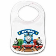 Personalized Thomas & Friends Baby Bib, All Aboard, White