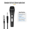 thumbnail image 4 of MF-8 Mini Sound Audio Mixer Stereo Echo Mixers Dual Mic Inputs Support BT Recording MP3 Function with 2 Set Wired Handheld Microphones for TV PC Smartphone Live Streaming Online Karaoke, 4 of 7