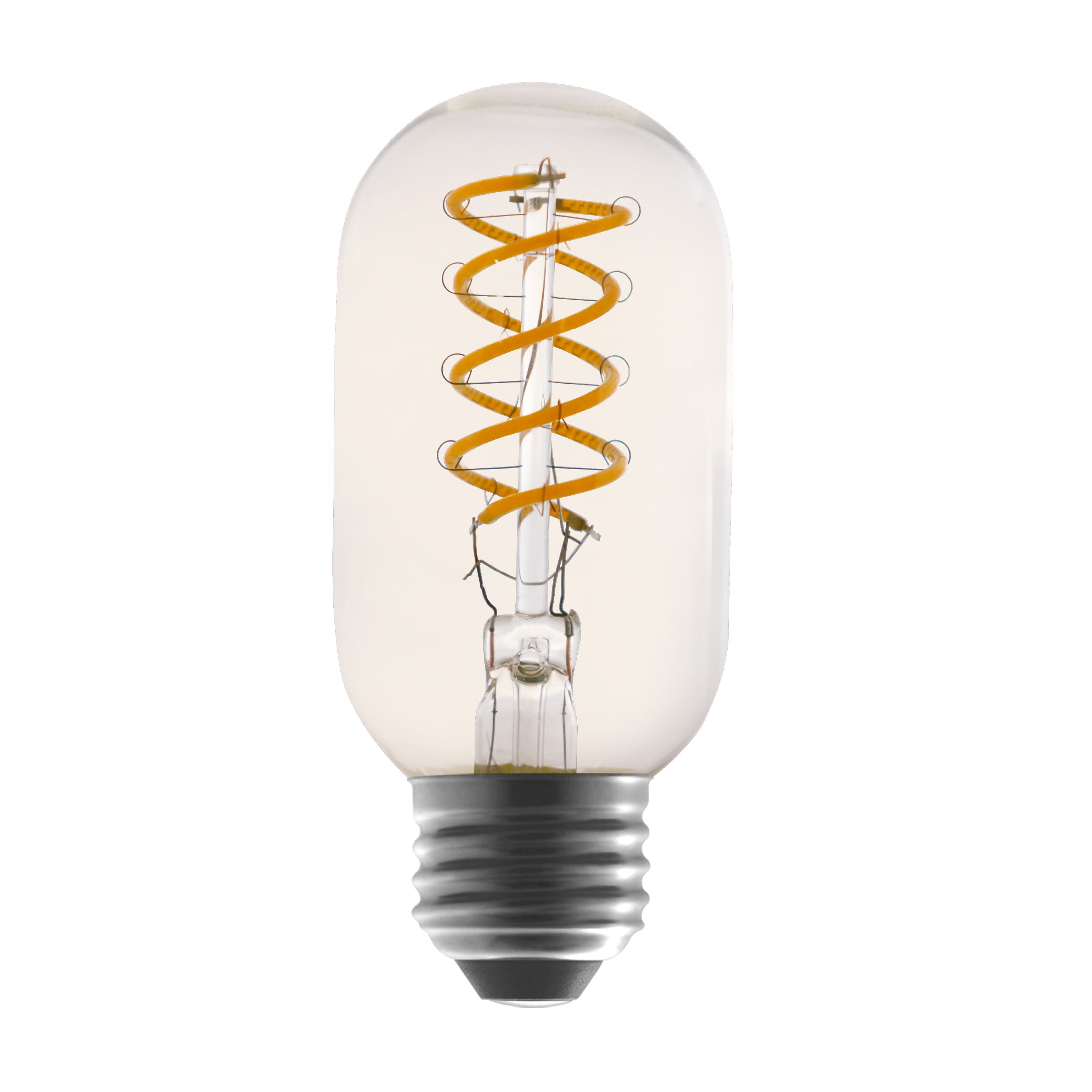 Better Homes & Gardens Vintage LED Light Bulb, T45, 40W Equivalent, Soft White, Spiral Filament, E26 Medium Base, Dimmable, 2 Pack