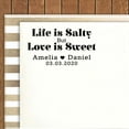 thumbnail image 2 of Printtoo Personalized Blue Self Inking Life Is Salty But Love Is Sweet Stamp Custom Wedding Favor Rubber Stamper -68 x 30 mm, 2 of 6