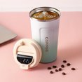 thumbnail image 1 of Copa De Agua Taza de café de 510 ml, taza de coche de medición de temperatura inteligente LCD HD (blanco degradado) Wdftyju Libre de BPA, 1 of 2