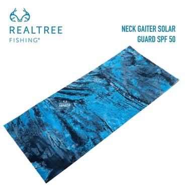 Realtree Neck Gaiter, Solar Guard Fabric, UV Protection, Moisture Wicking, Fishing Face Cover, One Size Fits Most