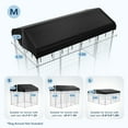 thumbnail image 2 of Outdoor Dog Kennel Cover 8'x4', DOMIPET Waterproof UV-Resistant Cover, Top Cover for Multiple Brands of Dog Kennels, 2 of 7