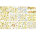thumbnail image 4 of Nail Art Stickers 14 Small Fresh Golden Sunflower bee Colored Nail watermarks in Summer, 4 of 4