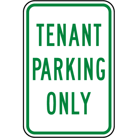 Vinyl Stickers - Bundle - Safety and Warning Signs Stickers - Tenant Parking Only Sign - 3 Pack (10