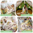 thumbnail image 6 of Throw Blanket Fleece Throw Blanket 50x60in, Colorful Eggs Rabbits Floral Mushrooms on Yellow Soft Lightweight Bed Blankets Happy Easter Fuzzy Couch Blankets for All Season, 6 of 9