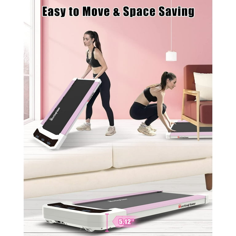 2.25HP Walking Treadmill with 265lb Weight Capacity Under Desk Treadmill Portable Walking Pad Design Mini Treadmill for Home Office with IR Remote