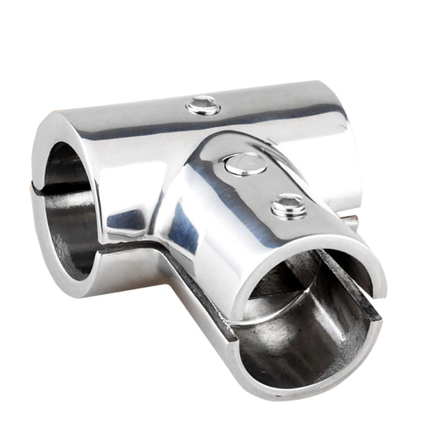 Accesorios para Barcos, Conector en T para Barcos, Codo de Acero Inoxidable 316 de 3 Vías, Tubo de Barandilla de Barco Desmontable, Accesorio de Pasam 25mm