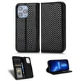 thumbnail image 1 of TECH CIRCLE Luxury PU Leather Flip Case for Apple iPhone 14 Pro,Full Protection Hidden Magnetic Closure Folio ID Credit Card Slots Holder Wallet Phone Cover,Black, 1 of 12