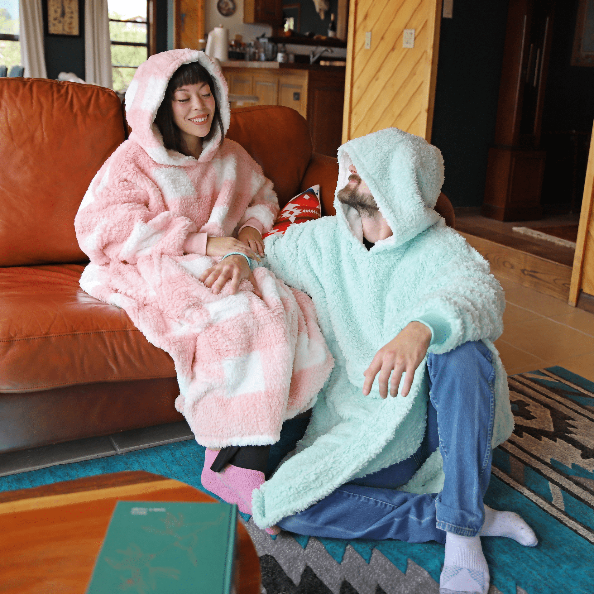 Catalonia Oversized Hoodie for Women Men, Big Hoodie Blanket, Ultra Long Wearable Blanket, Full Body Giant Hooded Blanket, Gift for Women Girlfriend
