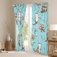 thumbnail image 3 of Homewish Kawaii Otter Curtains Pack of 2 (42x84 Each) for Preppy Child,Cartoon Animal Curtains Blackout,Koi Fish Bedroom Curtains,Luxury Bedroom Decor, 3 of 6