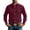 Wine, variant on Bosfbaoi Long Sleeve Button Down Shirts for Men Western Style Point Collar Dual Chest Pockets Solid Casual Work Shirts