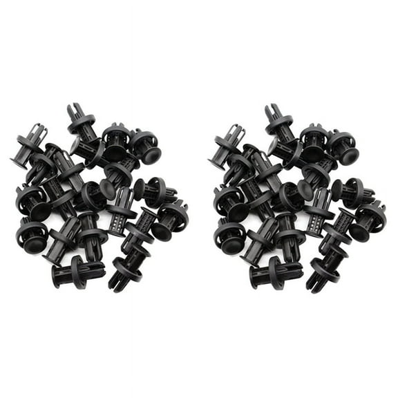 200Pcs Clips Retainer Fastener Screws Mountings Nut Clamp 91505-TM8-003 for,200 x Clips,black