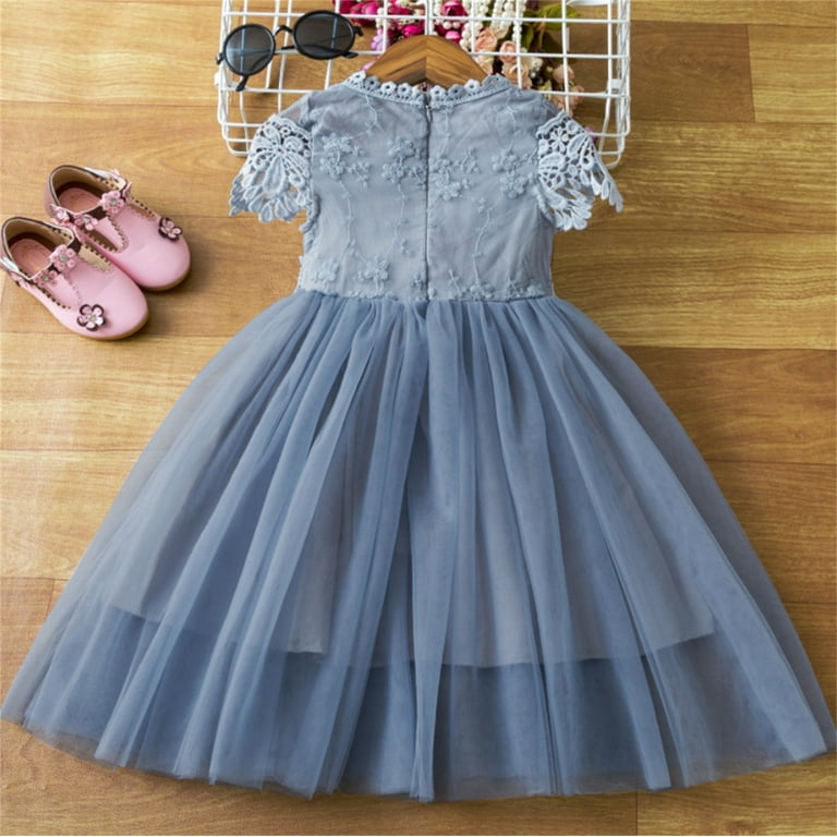 A Line Dress Girl Cat Dress Elegant Lace Flower Girl Wedding Dress Kids White Tulle Clothes Baby Girl Birthday Evening Party Princess Dresses Clothes