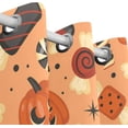 thumbnail image 3 of Coolnut Halloween Holiday Background Thermal Insulated Blackout Grommet Printed Window Curtain, 84"x55" 100% Polyester for Living Room Home Decoration, 2 Panels, Stitching styles, 3 of 6