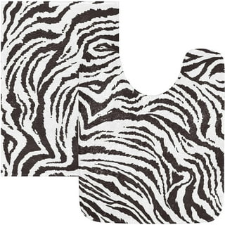 Zebra bath mat taupe/white - Newport