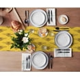 thumbnail image 3 of Table Runner Dresser Scarves 90 Inch Long, Wildlife Animal Queen Bee Linen Dining Table Runners Farmhouse Yellow Background Tabletop Scarf for Wedding Holiday Party Kitchen, 3 of 7