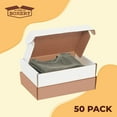 thumbnail image 4 of The Boxery 11 1/8 x 8 3/4 x 4 Inch-50-Pack, Kraft/Brown Corrugated Shipping Box Mailers, Sturdy Shipping Boxes, Professional Packaging for Small Business Mailing, Gift Packing, Ship Flat, 4 of 7