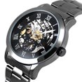 thumbnail image 4 of Deyuer Luxury Men's Roman Numerals Tungsten Steel Mechanical Skeleton Wrist Watch, 4 of 7