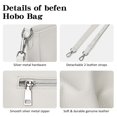 thumbnail image 4 of Bolso de hombro befen Bolso hobo de piel auténtica para mujer, 4 of 6