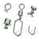 thumbnail image 4 of DNDYUJU-barril de pesca giratorio de acero inoxidable, 10/20/50 piezas, Pin rápido, Conector de señuelo de pesca cuadrado, accesorios de pesca, 4 of 4