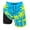 Yellow, variant on Men Swim Trunks with Compresssion Liner 2026 Summer Tropical Floral Print Board Shorts Drawstring Elastic Waist Beach Shorts Swimwear