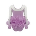 thumbnail image 2 of TSSOE Girls Ballet Leotard Dress Gymnastics Dance Set Lace Trim Athletic Tutu Skirt Modern Dancewear Dusty Pink 9-10, 2 of 5